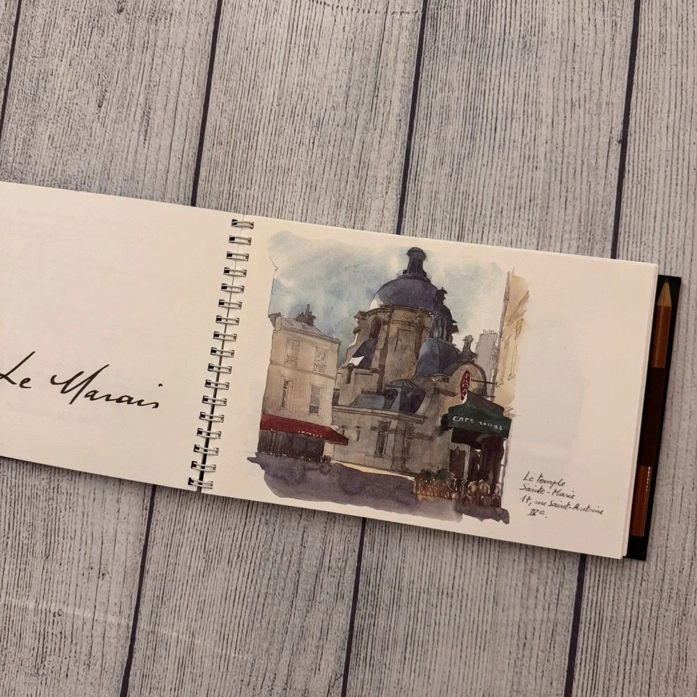 Louis Vuitton Carnet De Voyage Paris Sketchbook Pencil & Postcards 1994 Rare